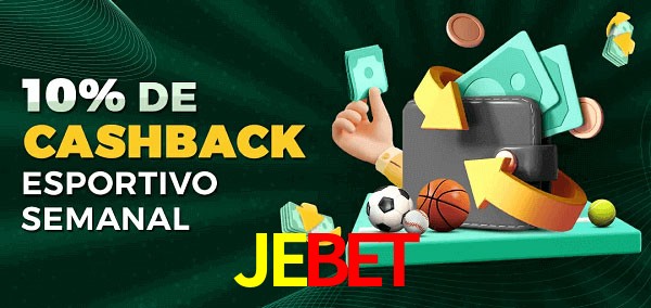 10% de bônus de cashback na JEBET