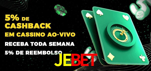 Promoções do cassino ao Vivo JEBET
